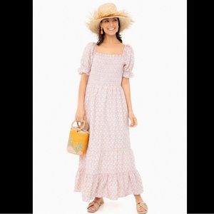 English Factory Floral Fleetwood Maxi Dress Puff Sleeve